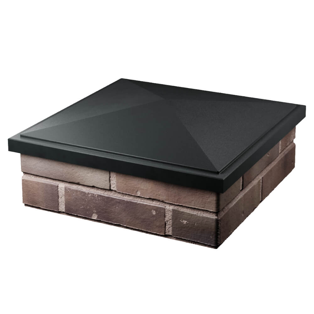 Колпак Zking БонаМоно Черный на столб 2х2 кирпича (515х515, 530х530мм) в Валдае фото