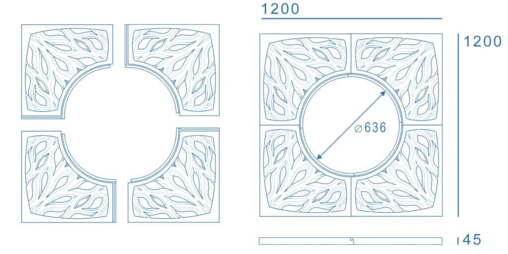 Приствольная решетка для дерева ZKING CRUST 1.2х1.2м Черная в Валдае фото