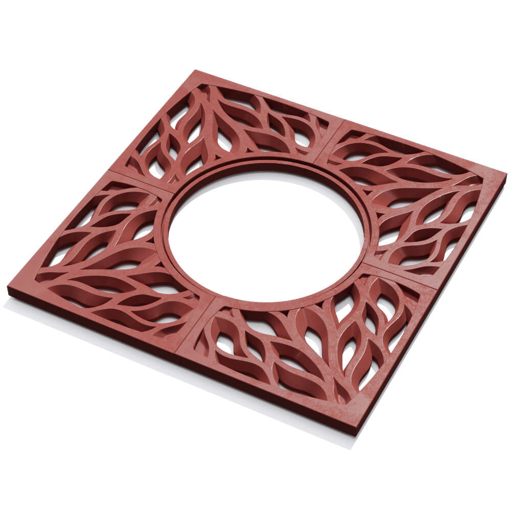 Приствольная решетка для дерева ZKING CRUST 1.2х1.2м Красная в Валдае фото