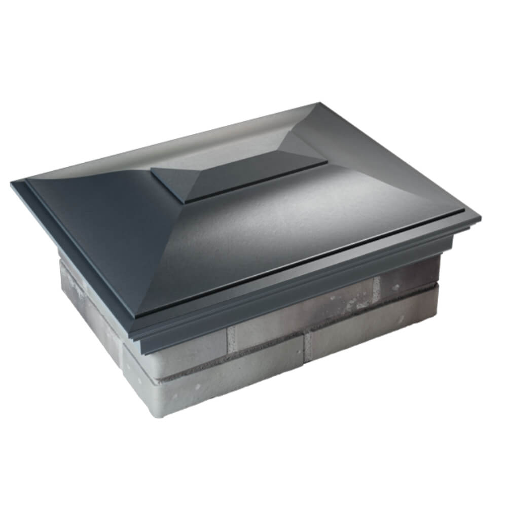 Колпак Zking Монблан Серый на столб 2х1.5 кирпича (515х385мм) Валдай фото