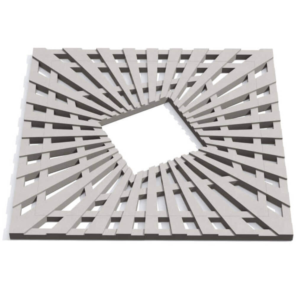 Приствольная решетка для дерева ZKING ATMOSPHERE 1.2х1.2м Бежевая Валдай фото