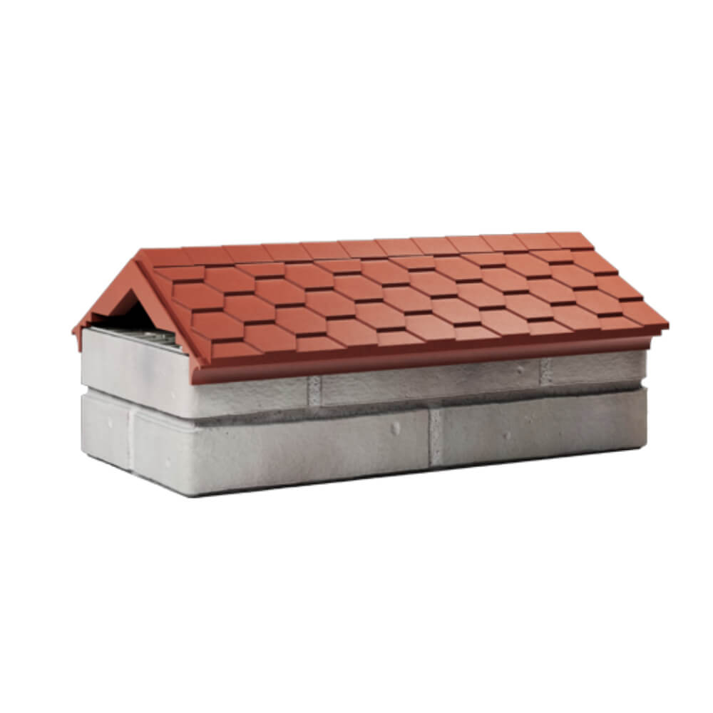 Парапет Zking Эверест Красный с посадкой на 1 кирпич (200/225/255мм) Валдай фото