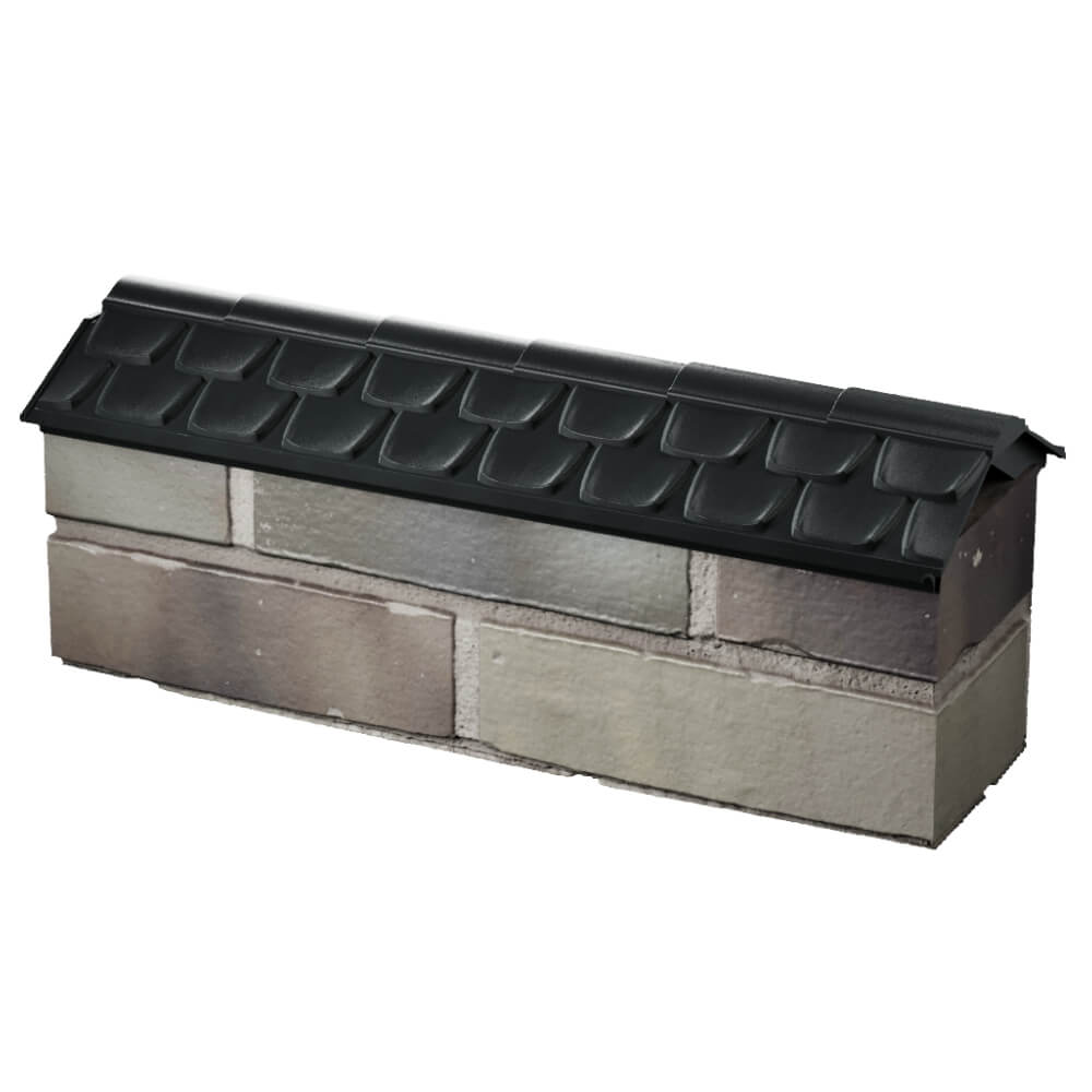 Парапет Zking Эльбрус Черный с посадкой на 0.5 кирпича (130мм) в Валдае фото