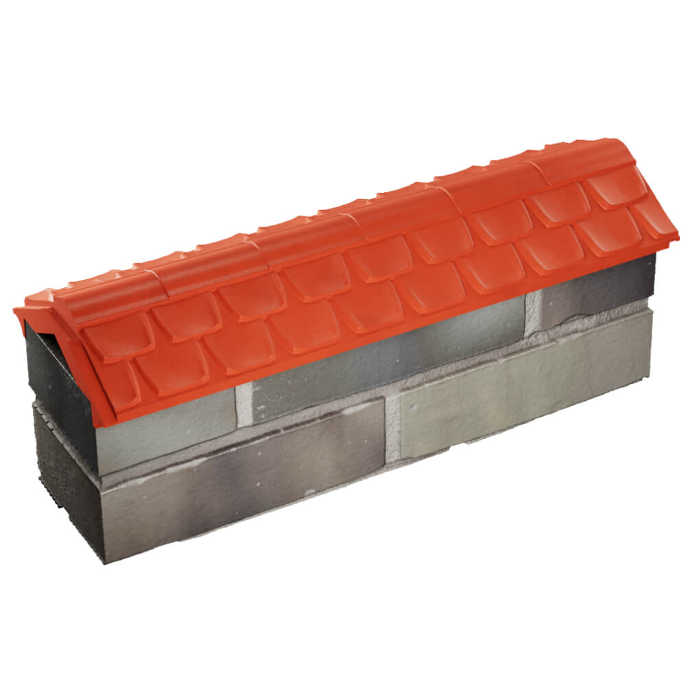 Парапет Zking Эльбрус Красный с посадкой на 0.5 кирпича (130мм) в Валдае фото