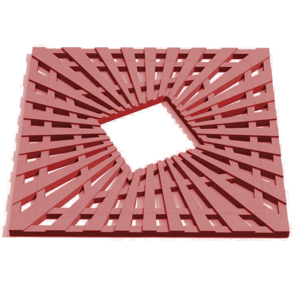 Приствольная решетка для дерева ZKING ATMOSPHERE 1.2х1.2м Красная Валдай фото