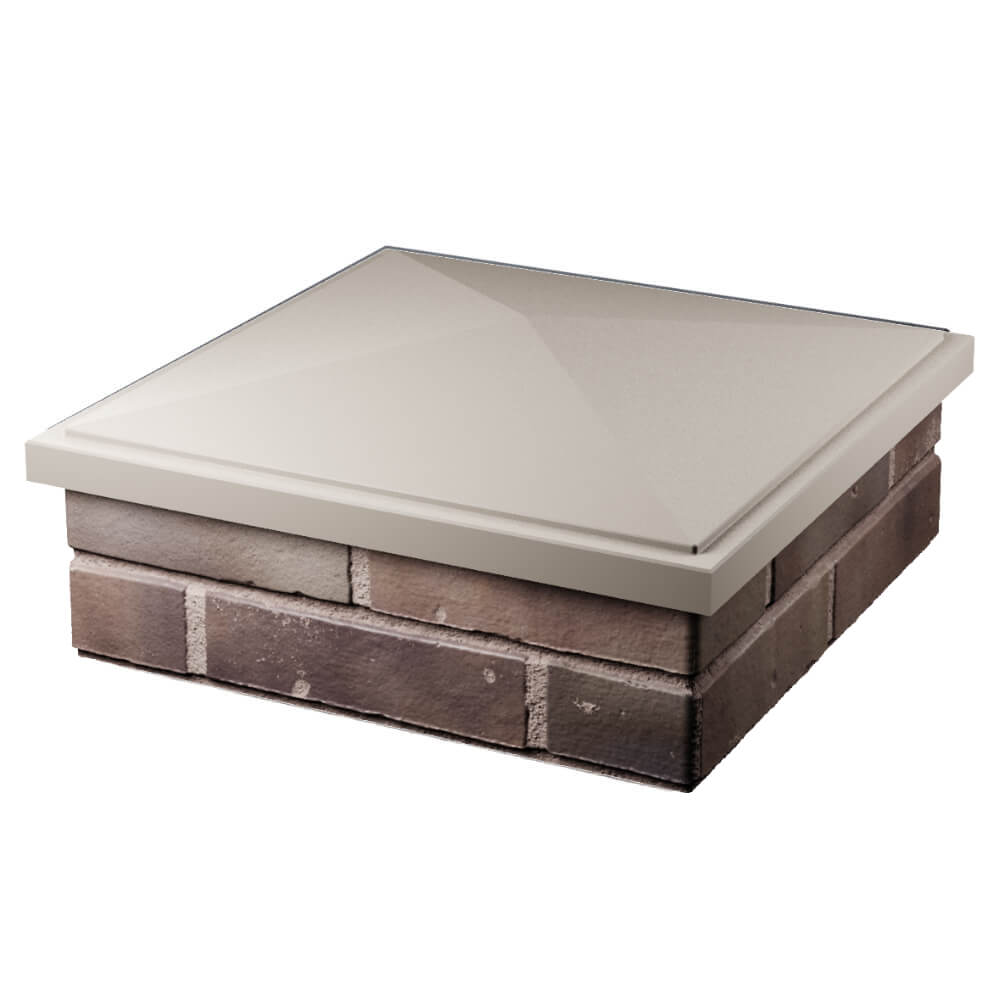 Колпак Zking БонаМоно Бежевый на столб 2х2 кирпича (515х515, 530х530мм) в Валдае фото