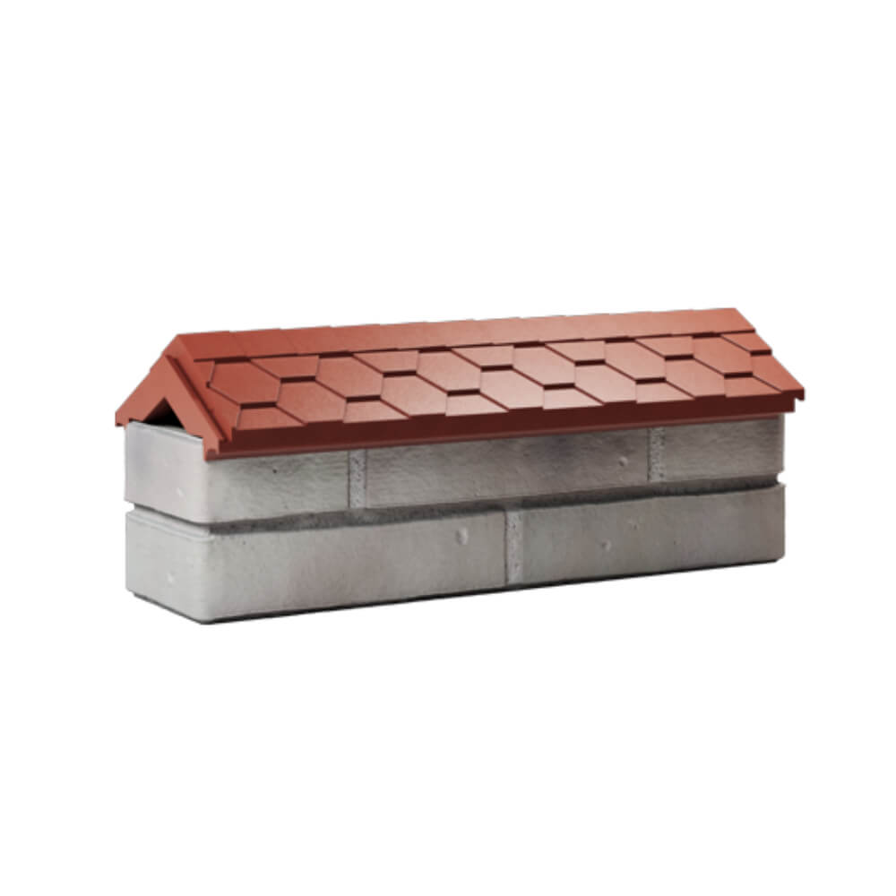 Парапет Zking Эверест Красный с посадкой на 0.5 кирпича (130мм) Валдай фото