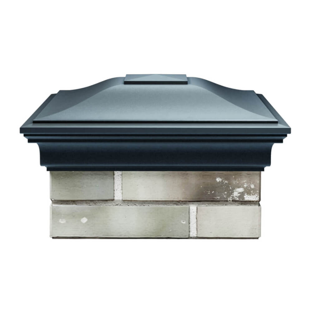 Колпак Zking Монблан Серый на столб 1.5х1.5 еврокирпича 0.7НФ (355х355мм) Валдай фото