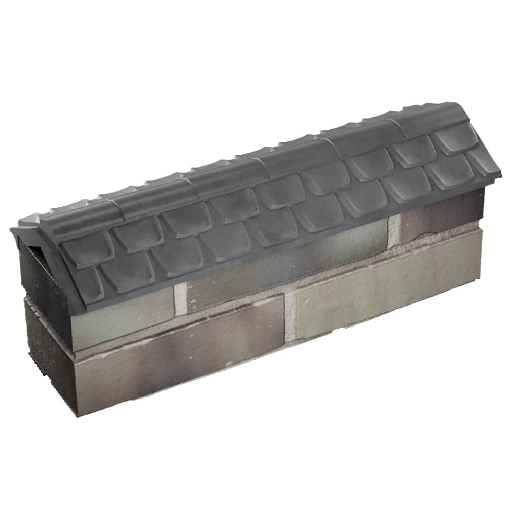 Парапет Zking Эльбрус Серый с посадкой на 0.5 кирпича (130мм) в Валдае фото