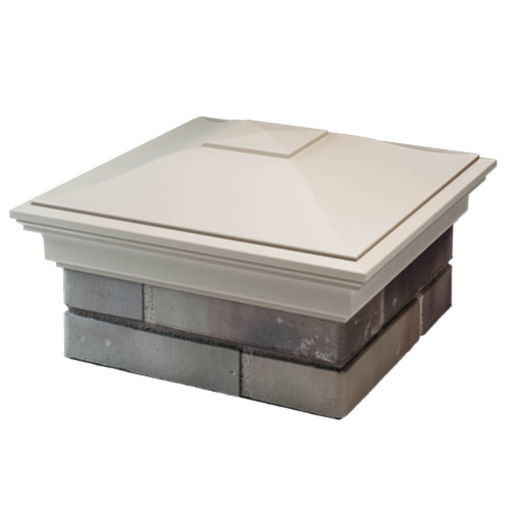 Колпак Zking Монблан Бежевый на столб 1.5х1.5 кирпича (385х385мм) в Валдае фото