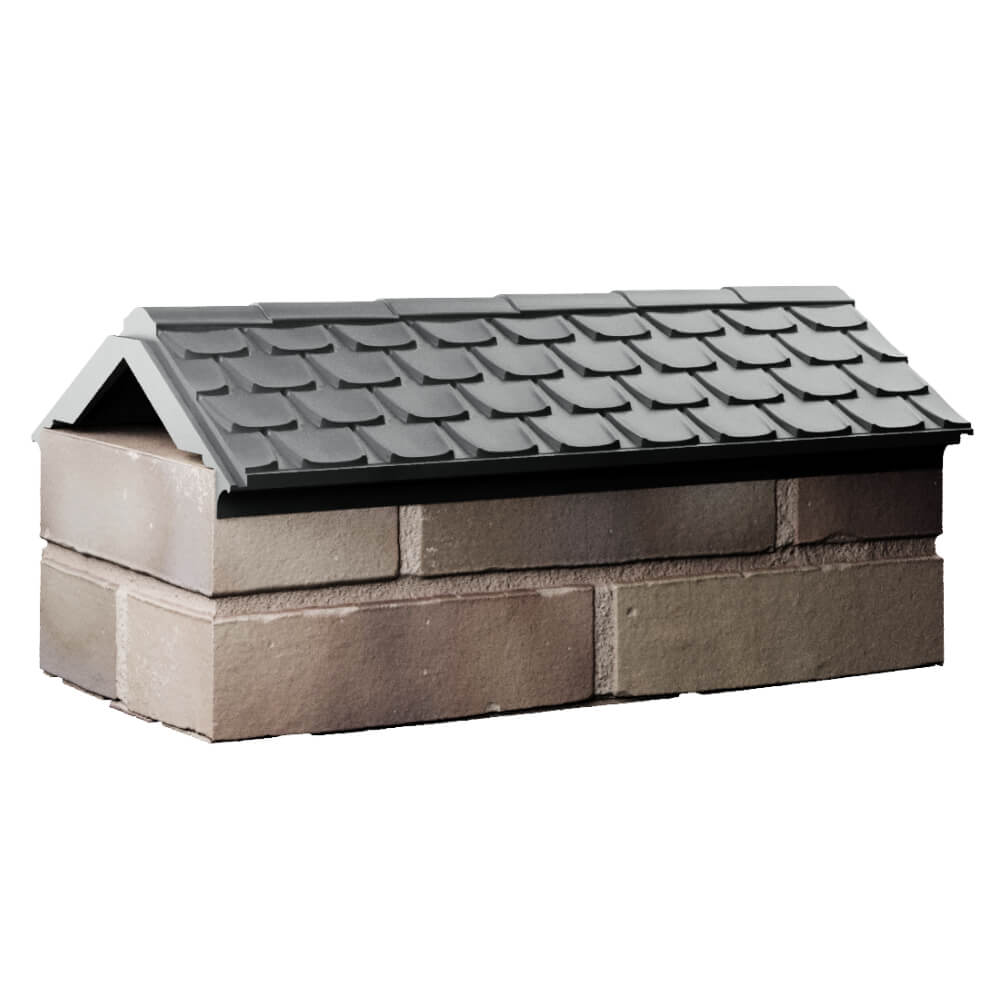 Парапет Zking Эльбрус Серый с посадкой на 1 кирпич (255мм) Валдай фото
