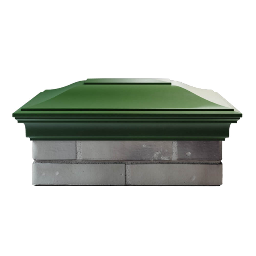 Колпак Zking Монблан Зеленый на столб 2х1.5 кирпича (515х385мм) в Валдае фото