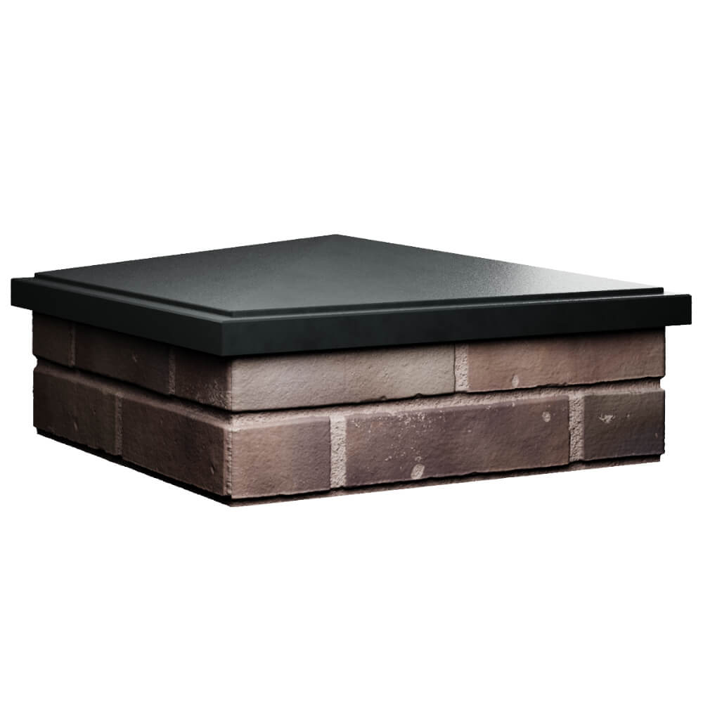 Колпак Zking БонаМоно Черный на столб 2х2 кирпича (515х515, 530х530мм) в Валдае фото