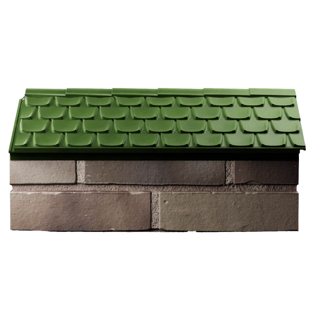 Парапет Zking Эльбрус Зеленый с посадкой на 1 кирпич (255мм) в Валдае фото
