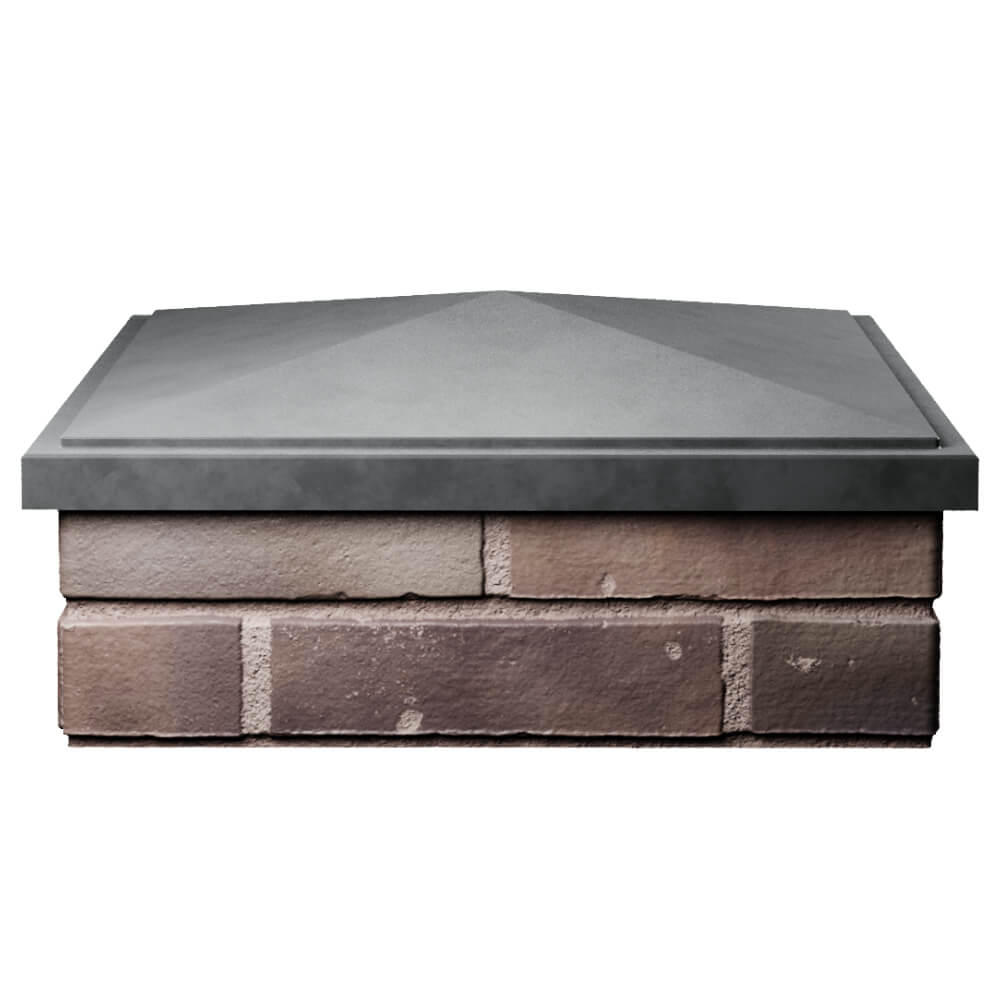 Колпак Zking БонаМоно Серый на столб 2х2 кирпича (515х515, 530х530мм) Валдай фото