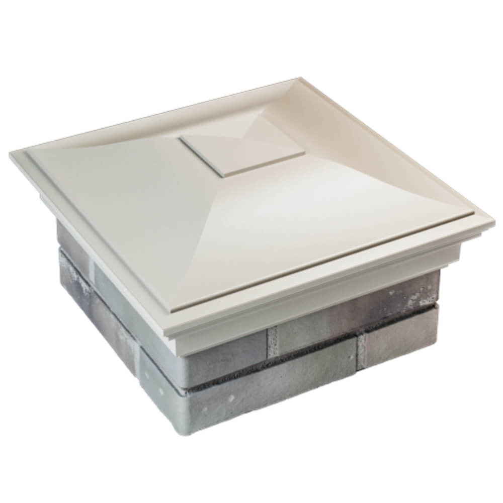 Колпак Zking Монблан Бежевый на столб 1.5х1.5 кирпича (385х385мм) в Валдае фото