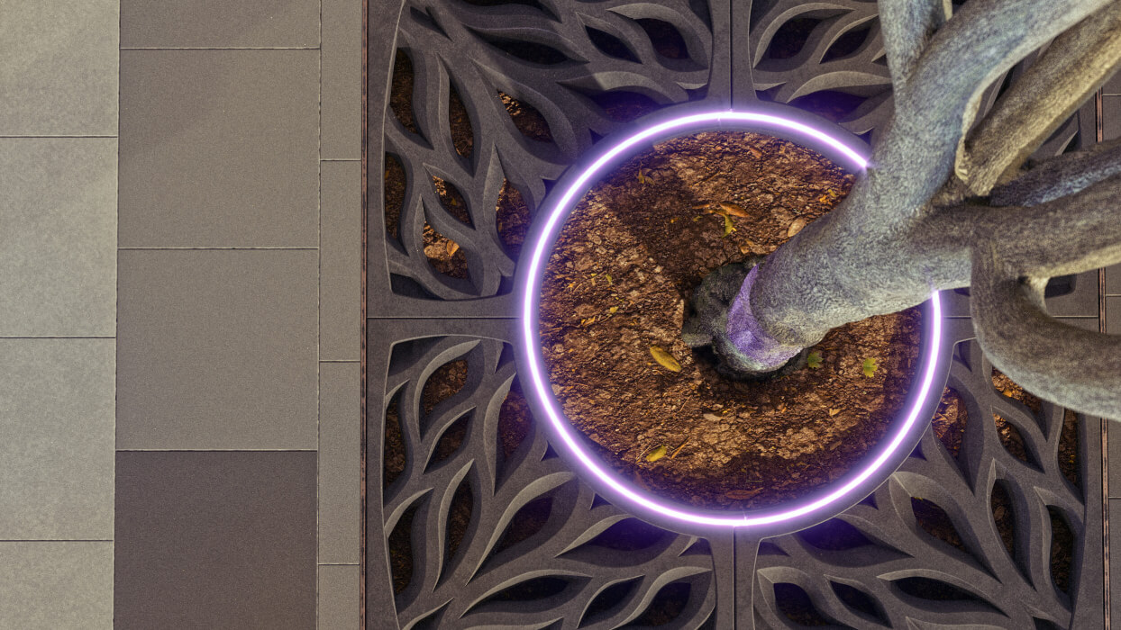 Приствольная решетка для дерева ZKING CRUST 1.2х1.2м Черная в Валдае фото