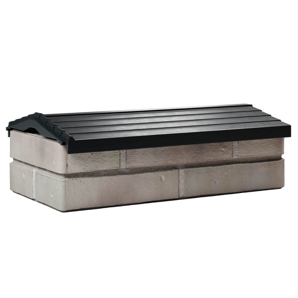 Парапет Zking Бона ХайТек Черный с посадкой на 1 кирпич (200/225/255мм) Валдай фото