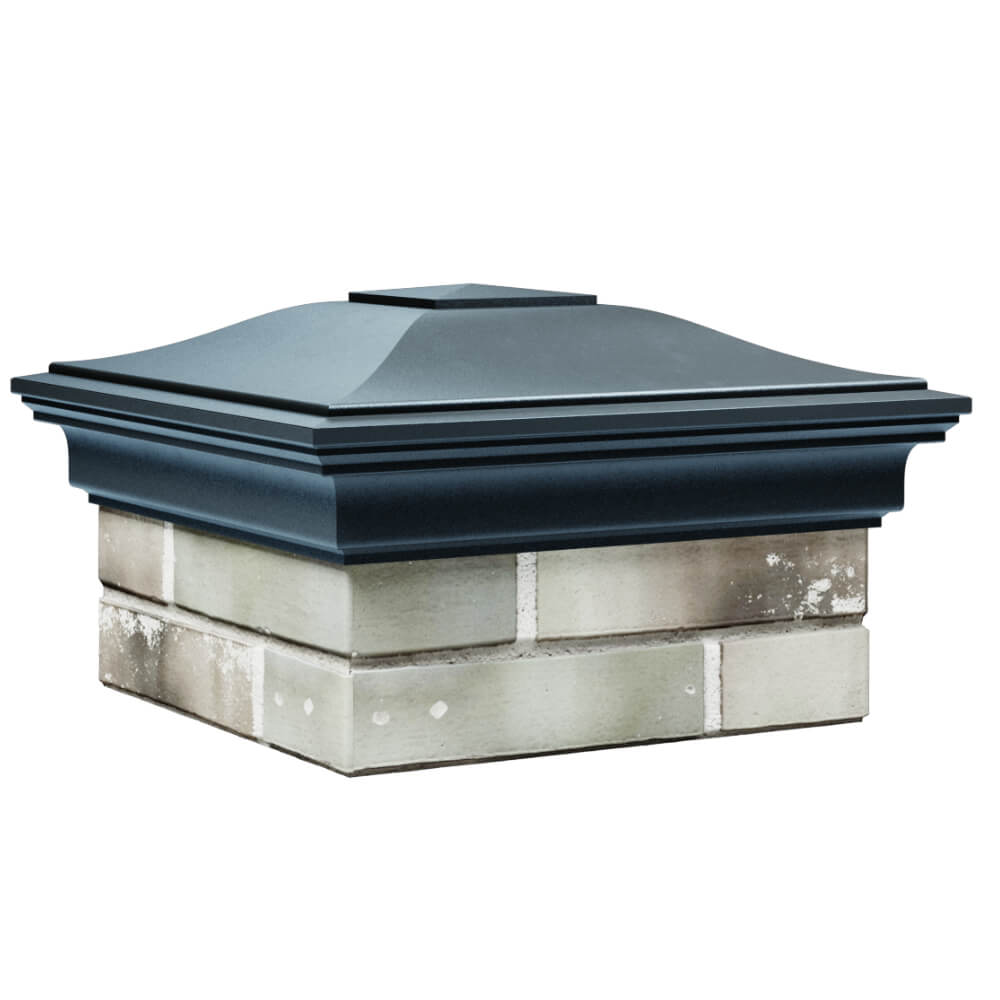 Колпак Zking Монблан Серый на столб 1.5х1.5 кирпича (385х385мм) в Валдае фото