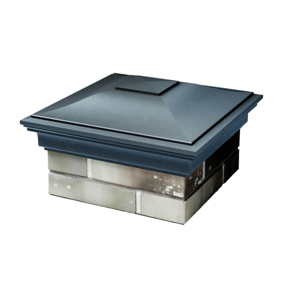 Колпак Zking Монблан Серый на столб 1.5х1.5 еврокирпича 0.7НФ (355х355мм) в Валдае фото