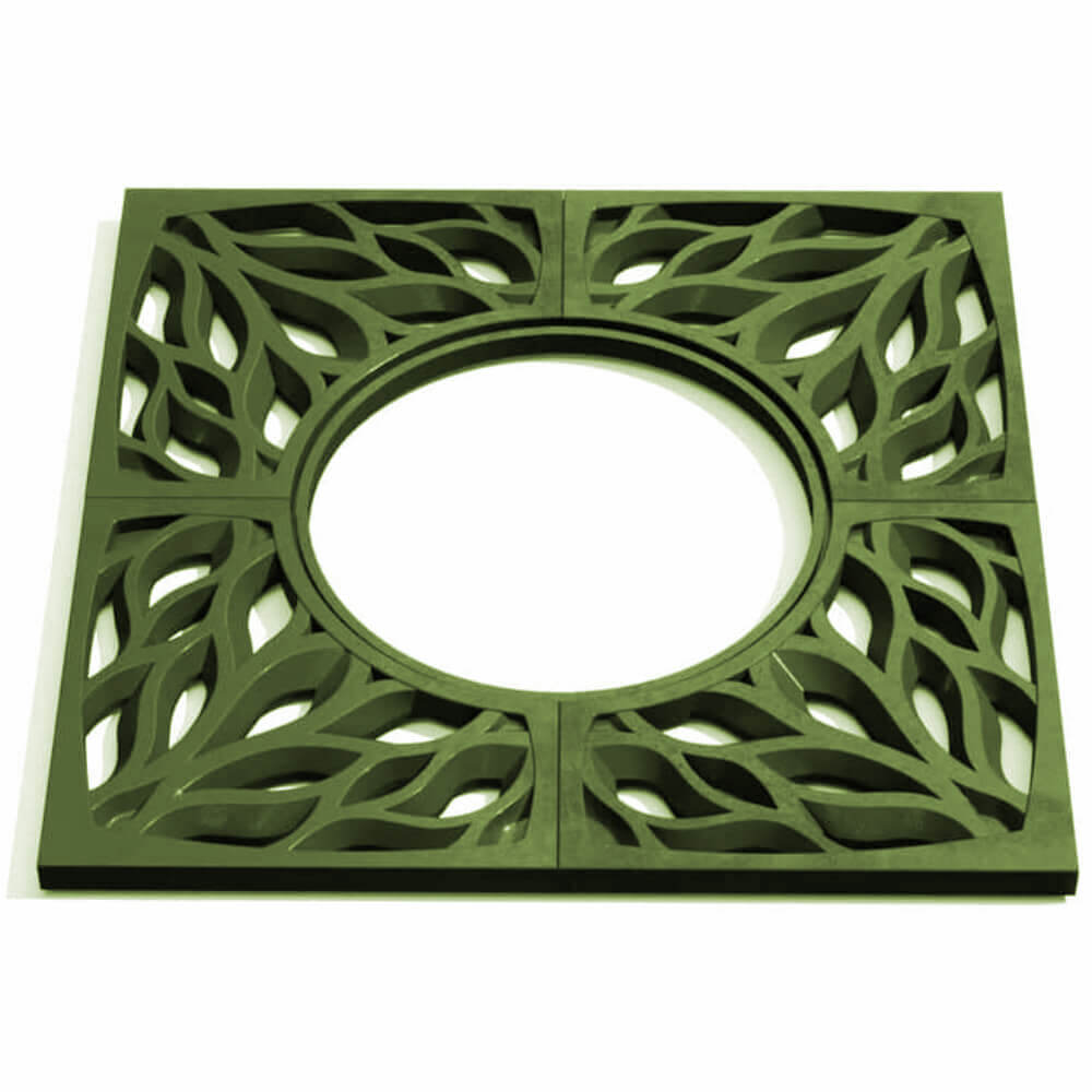 Приствольная решетка для дерева ZKING CRUST 1.2х1.2м Зеленая Валдай фото