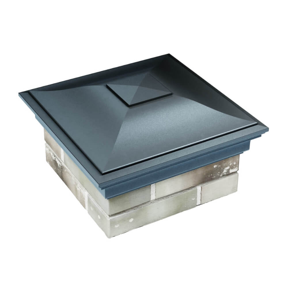 Колпак Zking Монблан Серый на столб 1.5х1.5 еврокирпича 0.7НФ (355х355мм) в Валдае фото