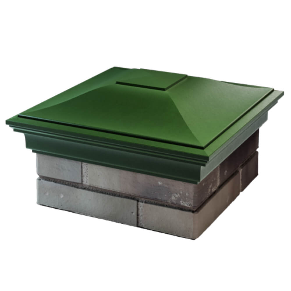 Колпак Zking Монблан Зеленый на столб 1.5х1.5 кирпича (385х385мм) в Валдае фото