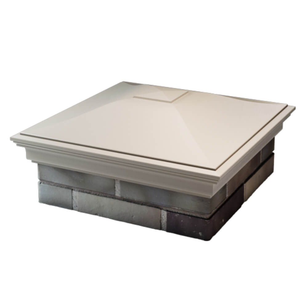 Колпак Zking Монблан Бежевый на столб 2х2 кирпича (515х515мм) в Валдае фото