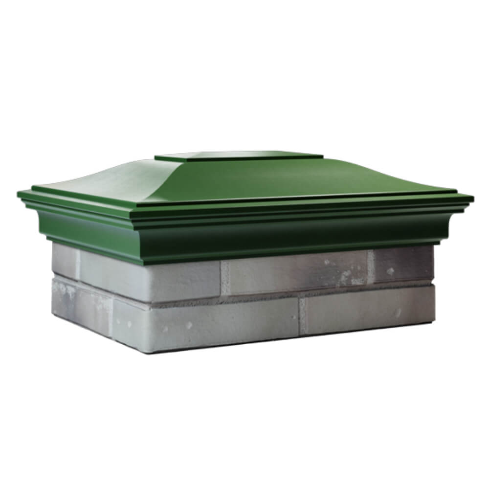 Колпак Zking Монблан Зеленый на столб 2х1.5 кирпича (515х385мм) в Валдае фото