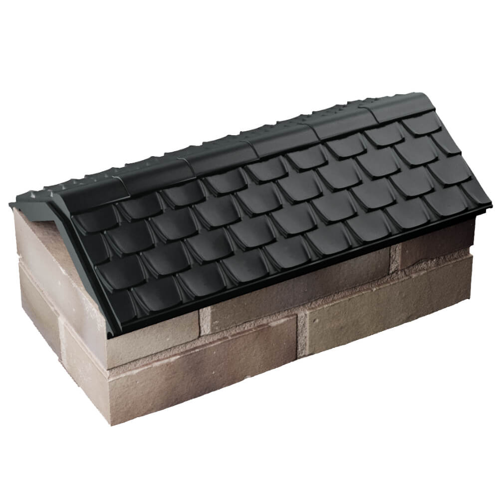 Парапет Zking Эльбрус Черный с посадкой на 1 кирпич (255мм) в Валдае фото