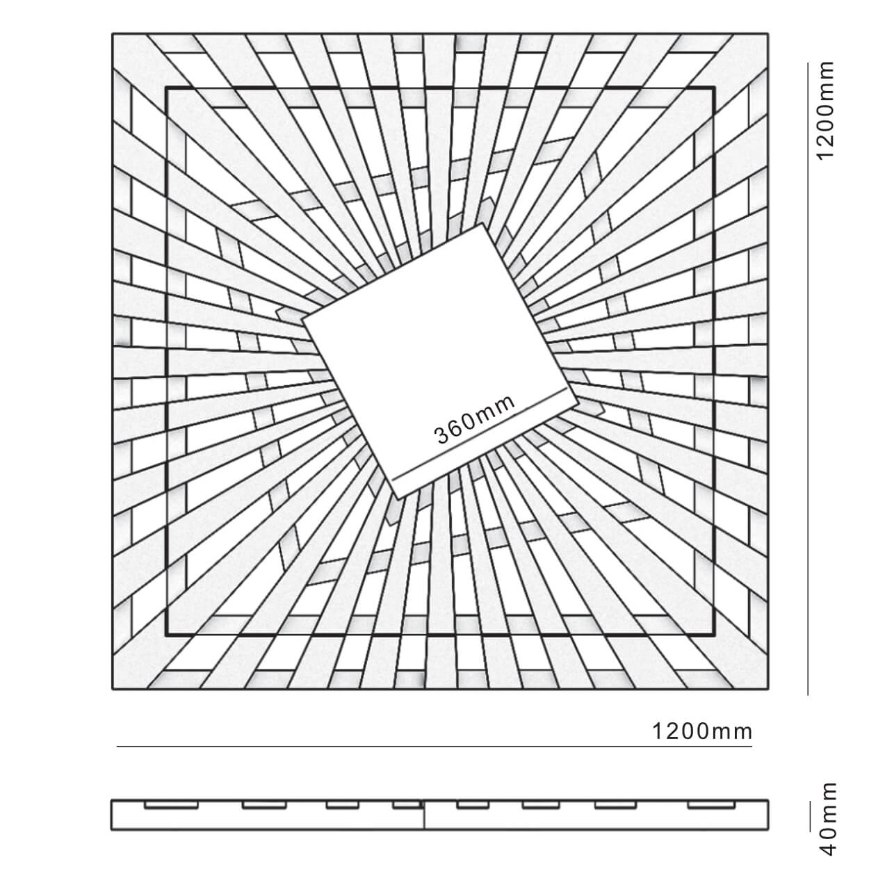 Приствольная решетка для дерева ZKING ATMOSPHERE 1.2х1.2м Черная в Валдае фото
