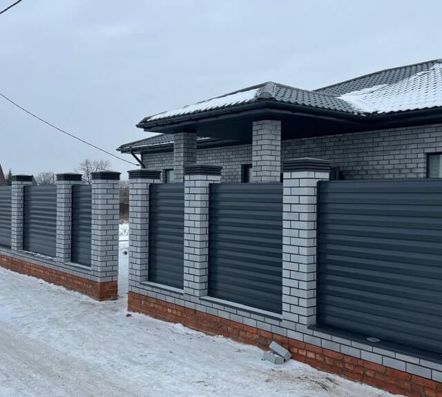 Колпак Zking Бона ХайТек Серый на столб 1.5х1.5 кирпича (385х385мм) в Валдае фото