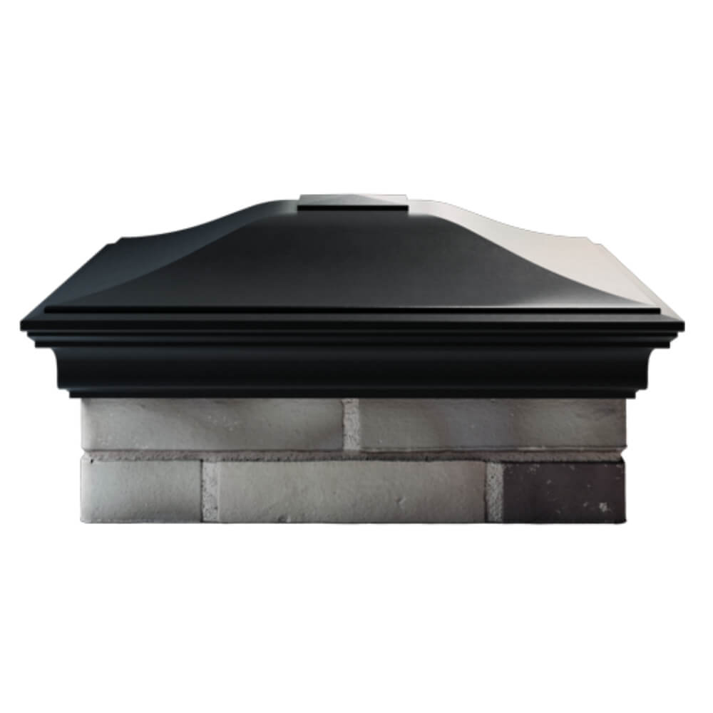 Колпак Zking Монблан Черный на столб 2х2 кирпича (515х515мм) в Валдае фото