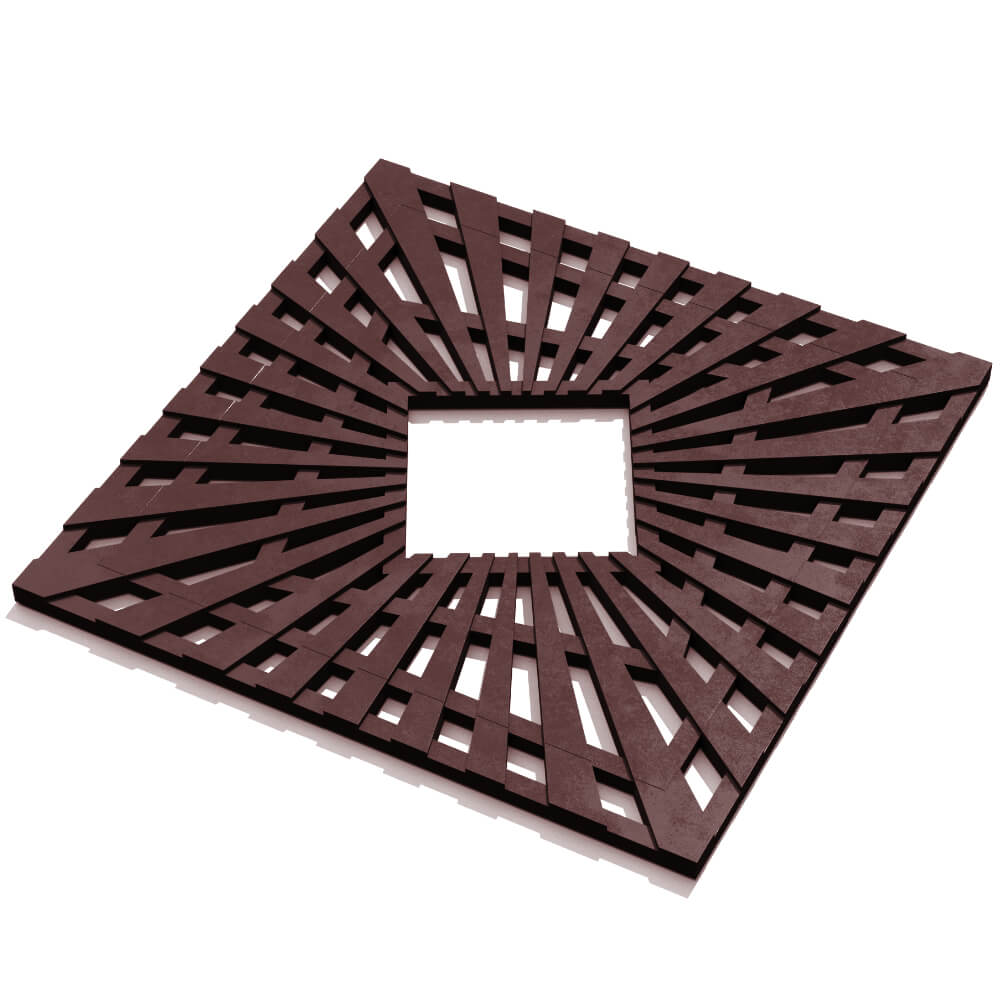 Приствольная решетка для дерева ZKING ATMOSPHERE 1.2х1.2м Коричневая в Валдае фото