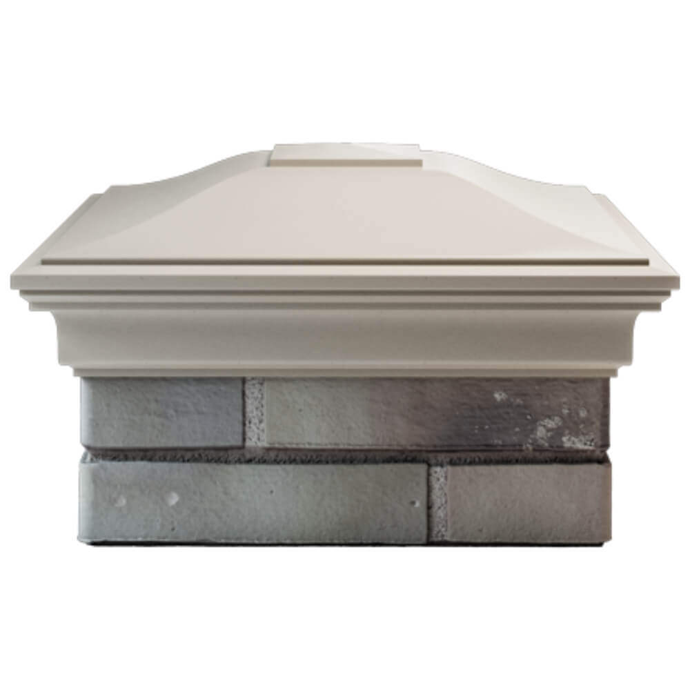 Колпак Zking Монблан Бежевый на столб 1.5х1.5 кирпича (385х385мм) Валдай фото