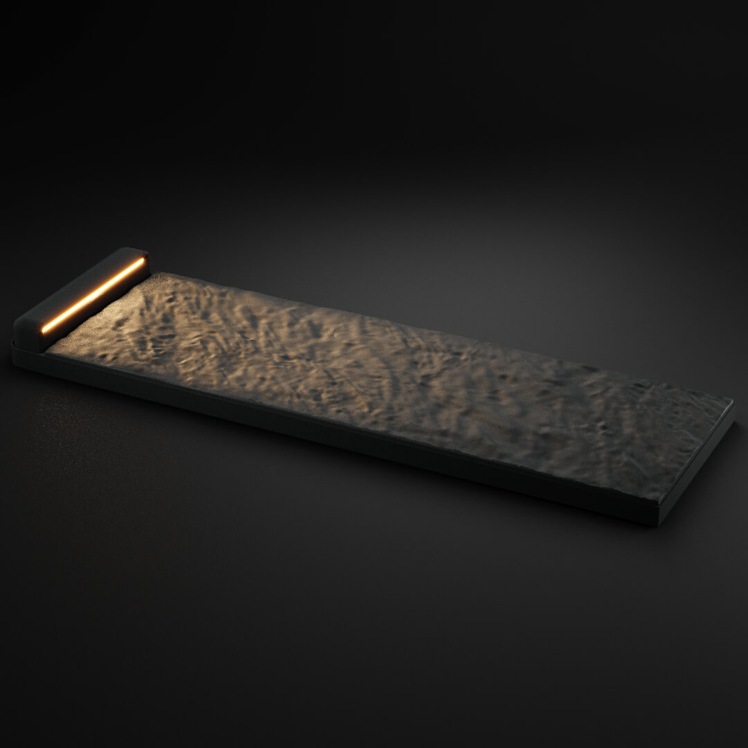 LED Светильник для шаговой плиты STONE Графитовый Серый 330х75х98мм в Валдае фото