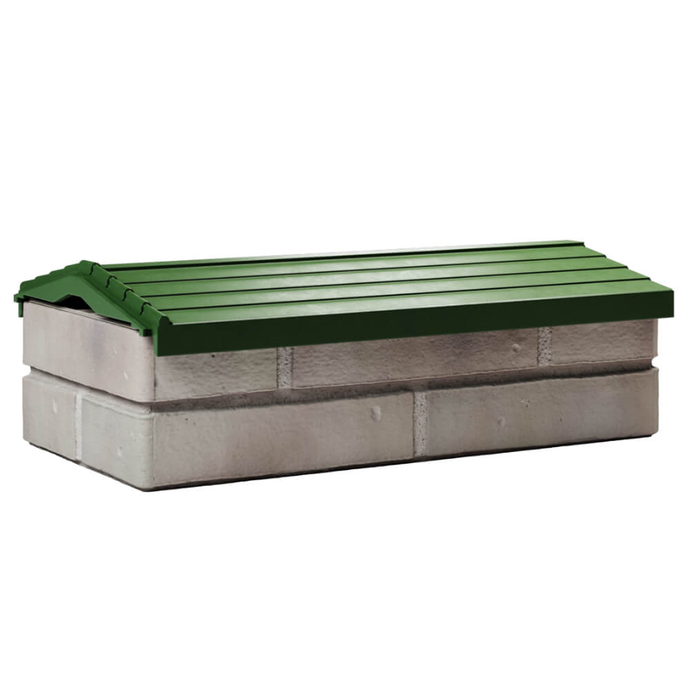 Парапет Zking Бона ХайТек Зеленый с посадкой на 1 кирпич (200/225/255мм) Валдай фото