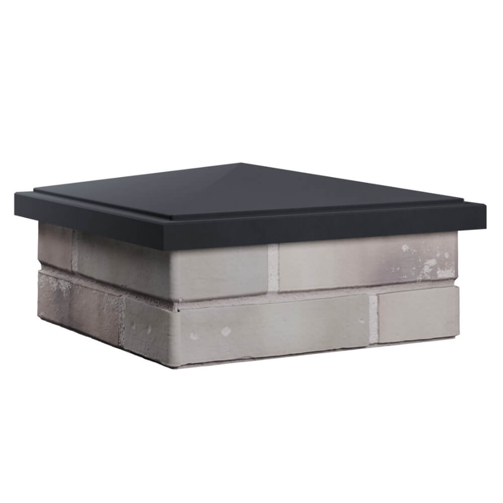 Колпак Zking БонаМоно Серый на столб 1.5х1.5 кирпича (385х385, 400х400мм) в Валдае фото