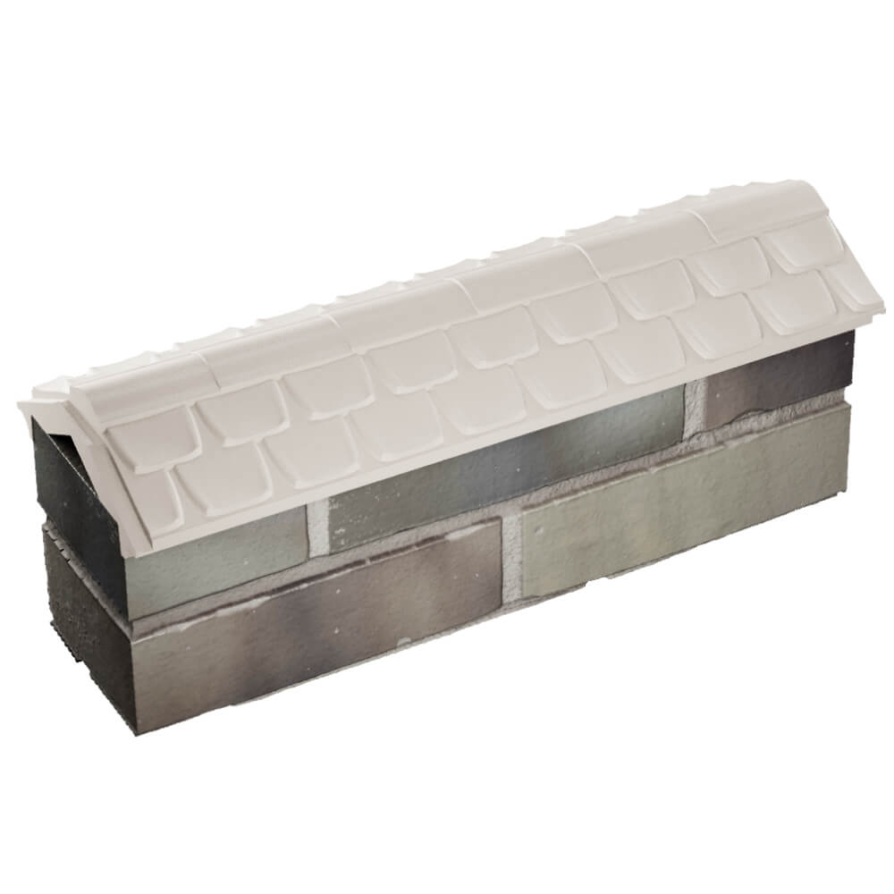 Парапет Zking Эльбрус Бежевый с посадкой на 0.5 кирпича (130мм) в Валдае фото