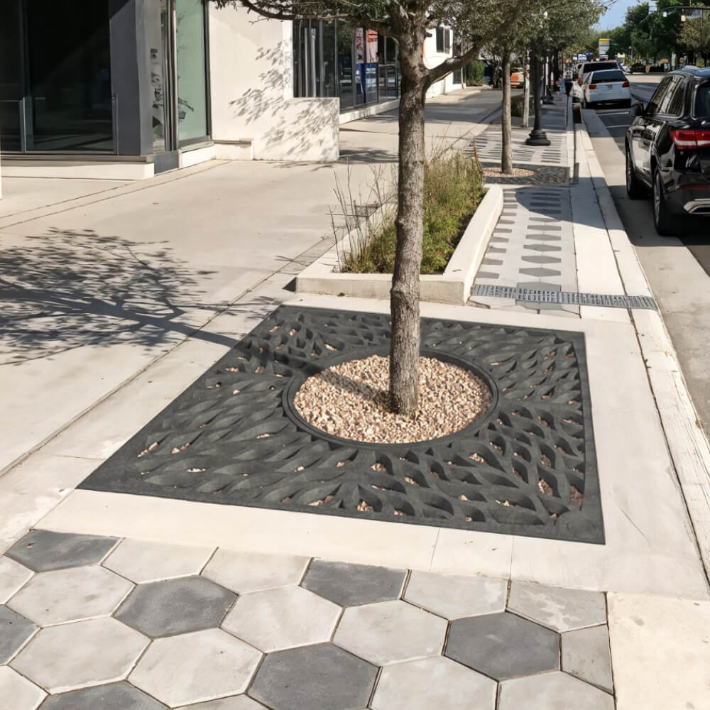 Приствольная решетка для дерева ZKING CRUST 2х2м Черная в Валдае фото