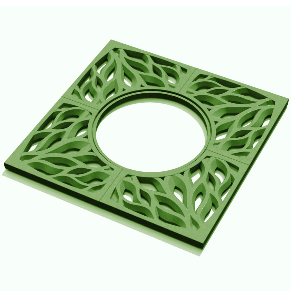 Приствольная решетка для дерева ZKING CRUST 1.2х1.2м Зеленая в Валдае фото