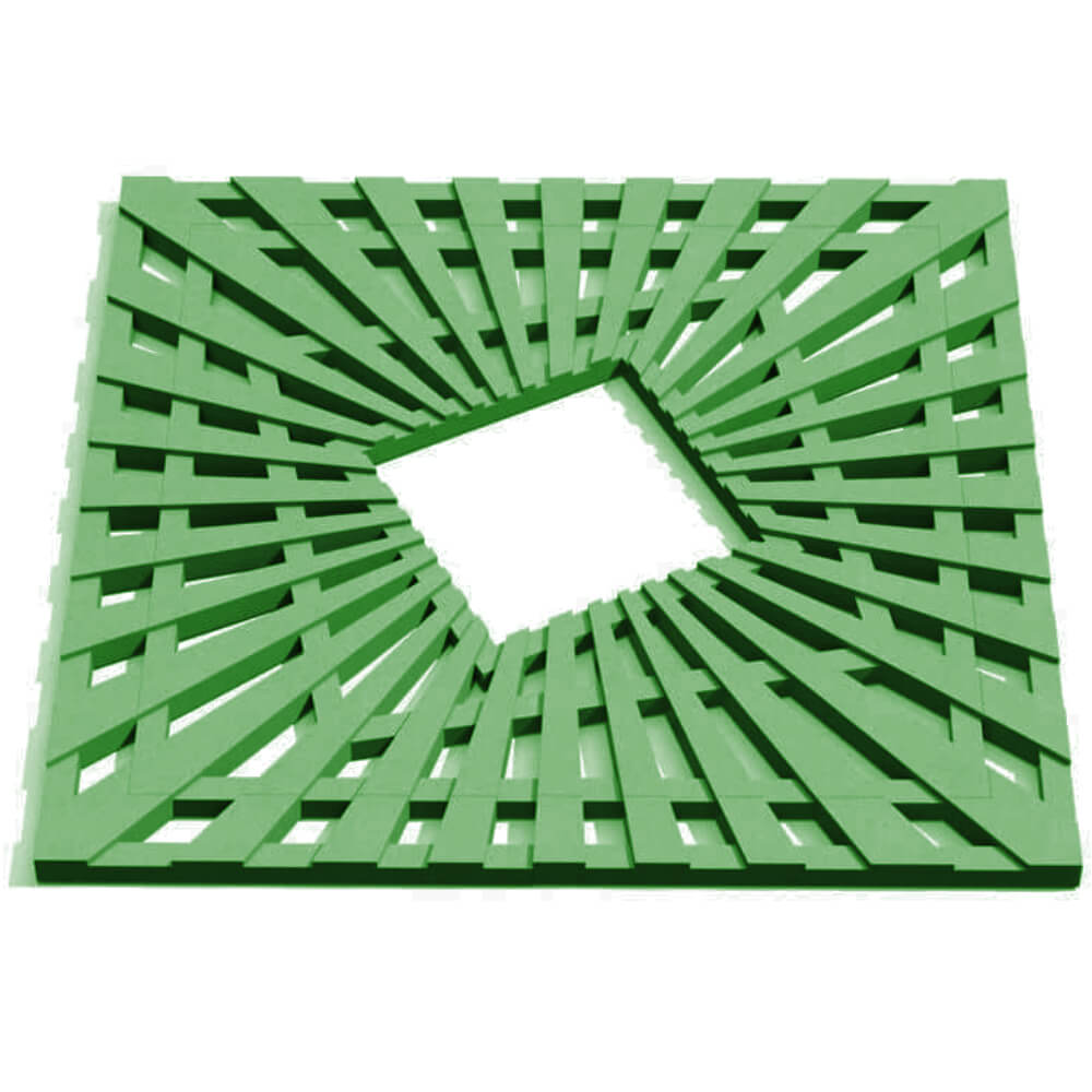 Приствольная решетка для дерева ZKING ATMOSPHERE 1.2х1.2м Зеленая Валдай фото