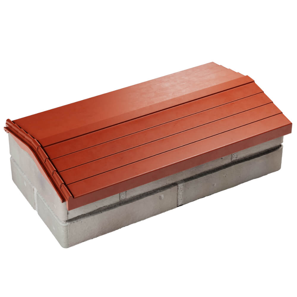 Парапет Zking Бона ХайТек Красный с посадкой на 1 кирпич (200/225/255мм) в Валдае фото