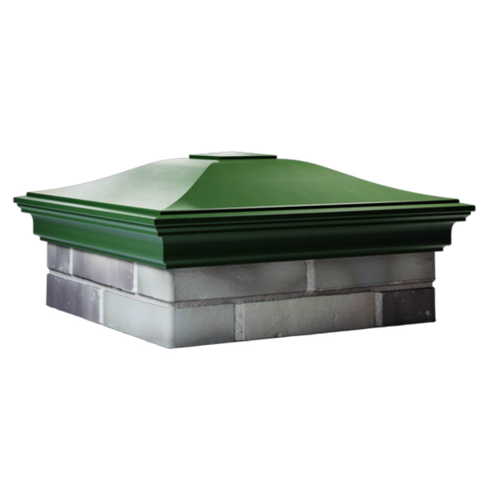 Колпак Zking Монблан Зеленый на столб 2х2 кирпича (515х515мм) в Валдае фото