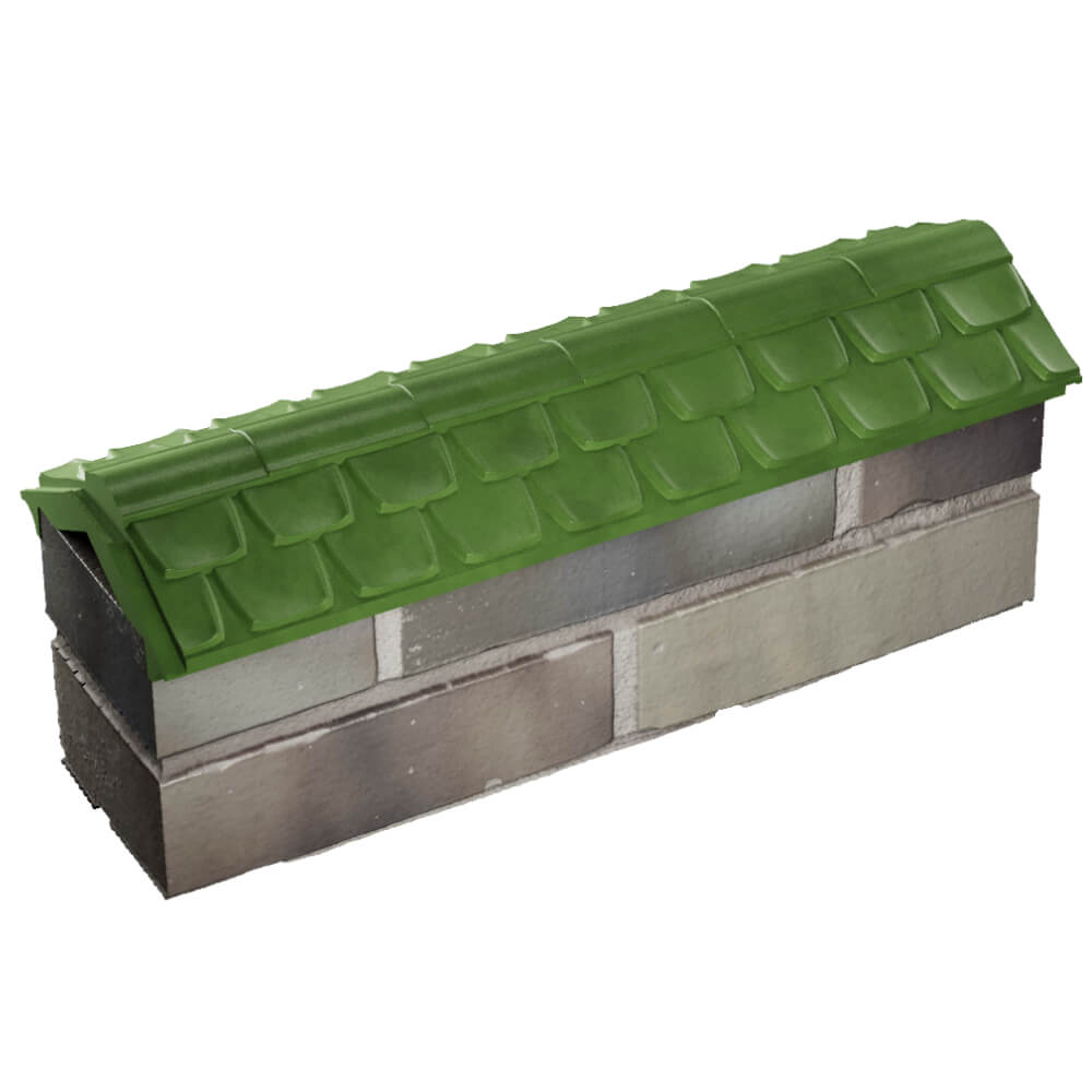 Парапет Zking Эльбрус Зеленый с посадкой на 0.5 кирпича (130мм) в Валдае фото